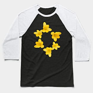 Yellow Crocus Ring Baseball T-Shirt